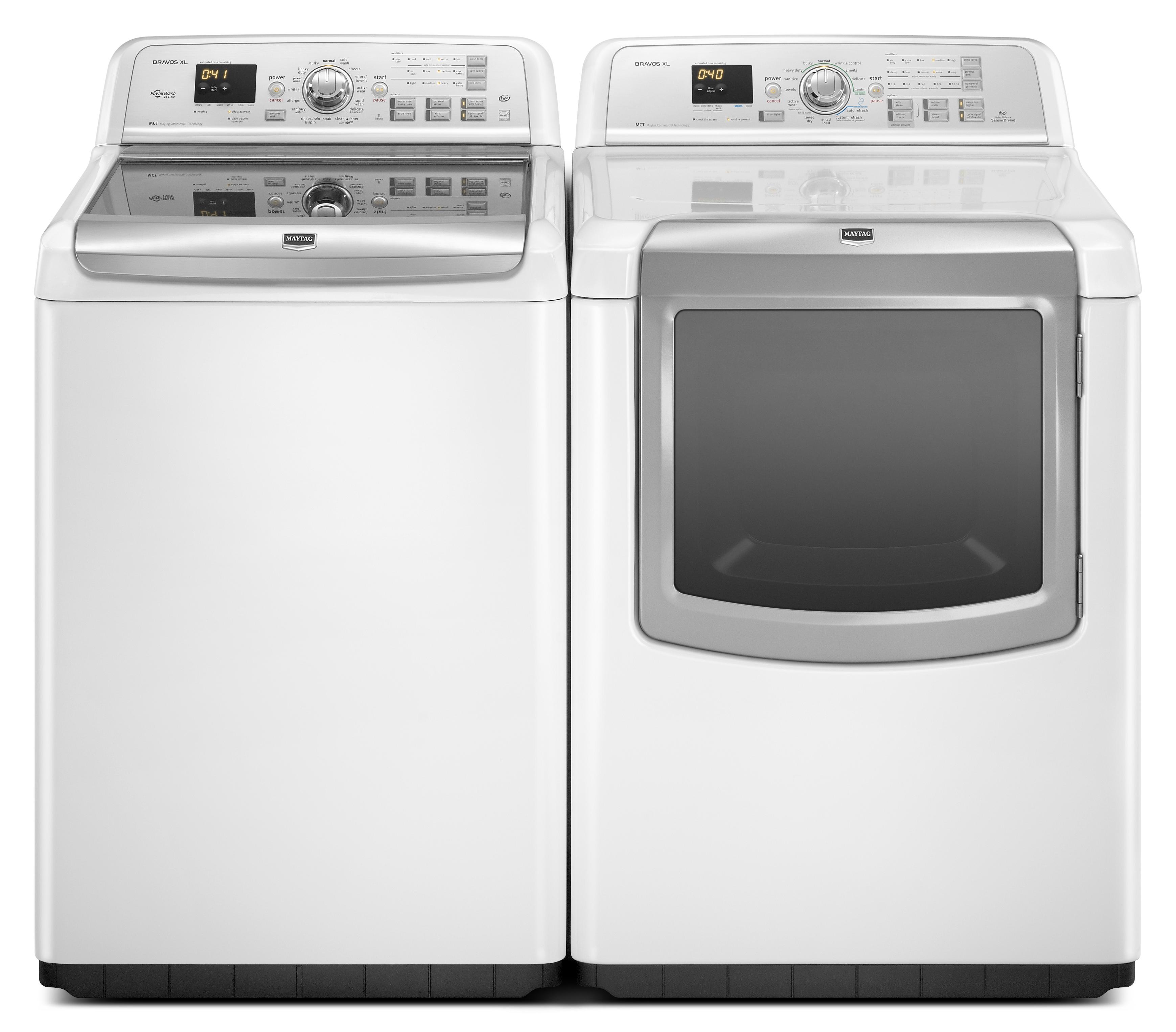 Maytag 7.3 Cu. Ft. Bravos XL® HighEfficiency Gas Steam Dryer Sheely